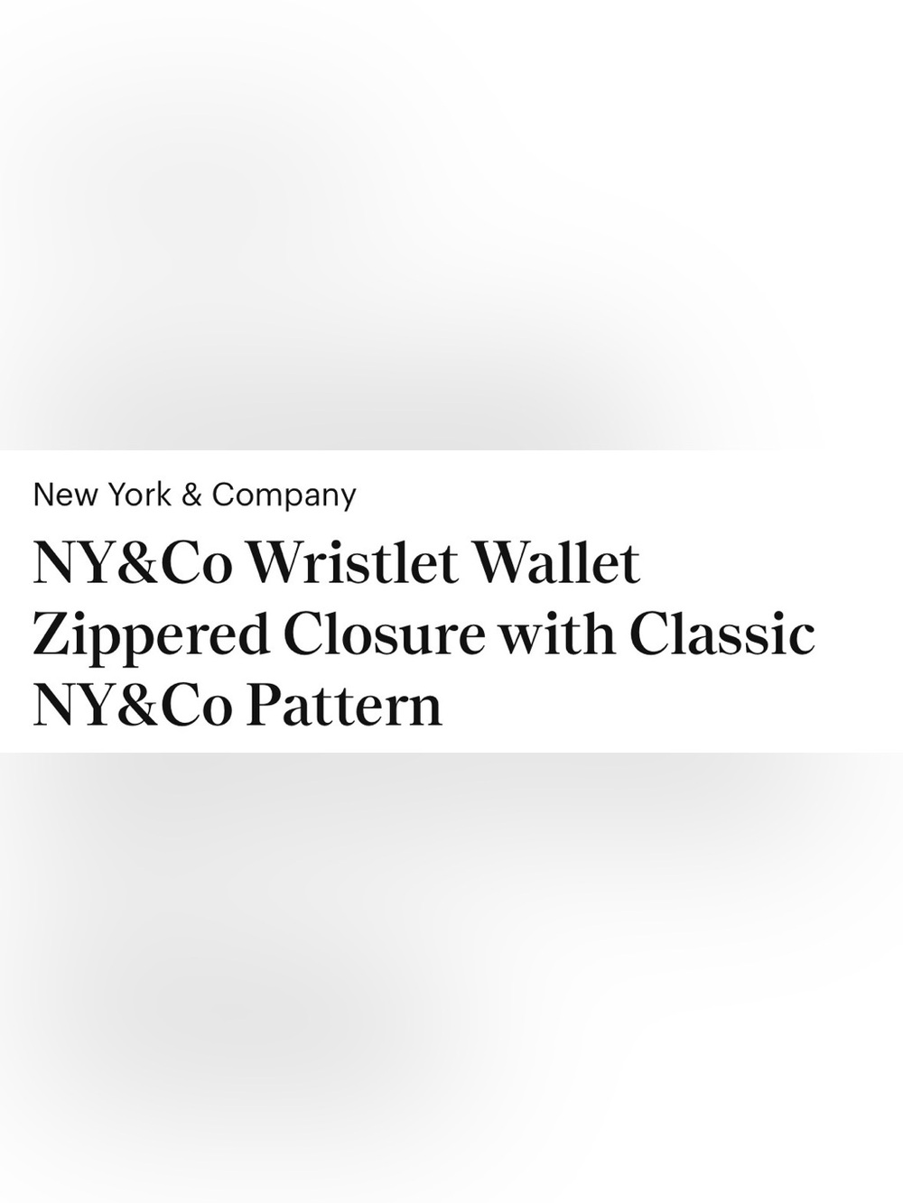 New York & Company Brown Patterned Wristlet Clutch - Picture 2 of 11